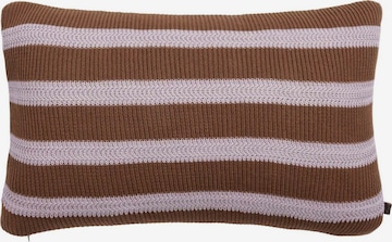 Marc O'Polo Kissen 'Structure knit' in Braun: predná strana