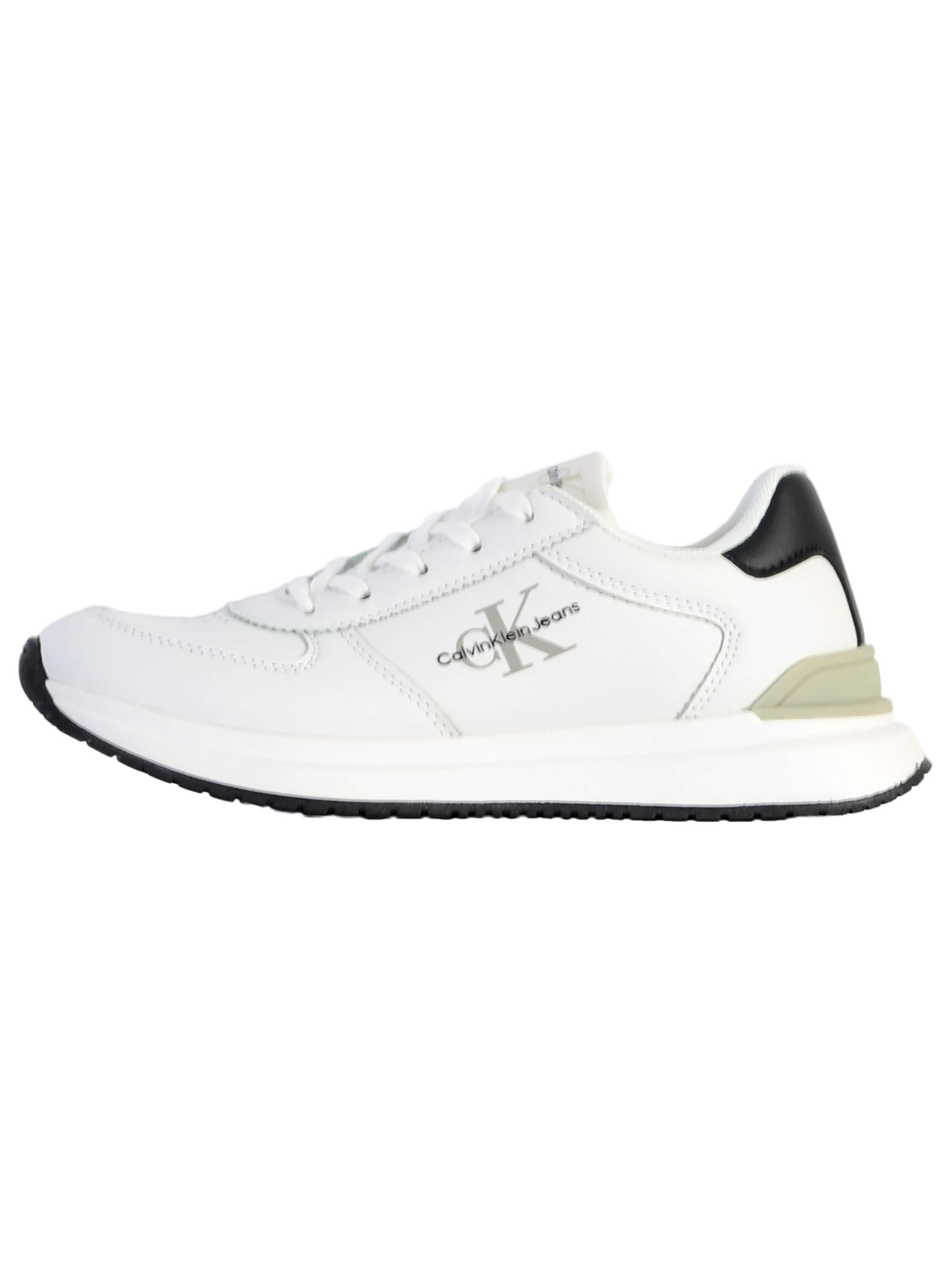 Calvin Klein - Zapatillas deportivas en blanco: frente