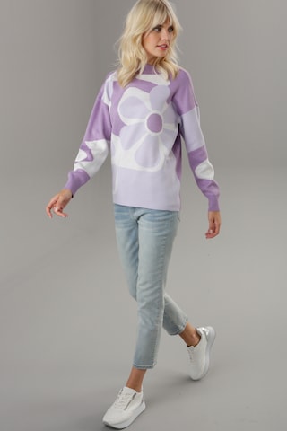 Aniston SELECTED Sweater in Purple