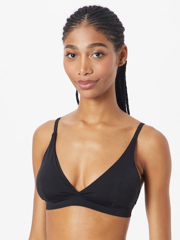 Lindex Triangle Bikini Top in Black: front