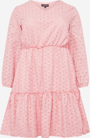 Dorothy Perkins Curve - Vestido em rosa: frente