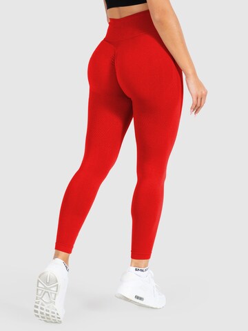 Skinny Pantalon de sport Smilodox en rouge