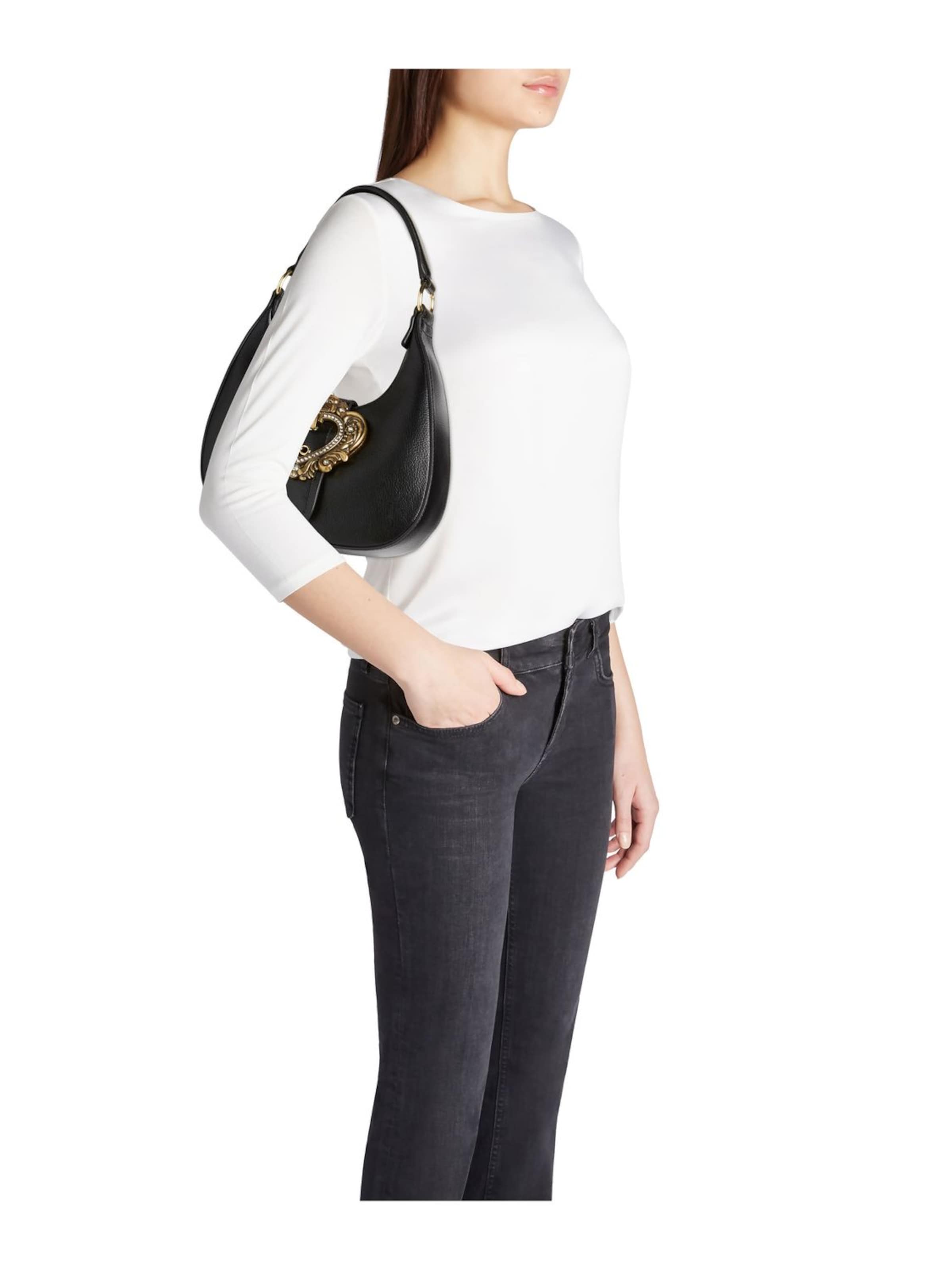 Braccialini Schultertasche 'Baroque'‌‌‌‌‌‌‌ in Schwarz: Vorderseite