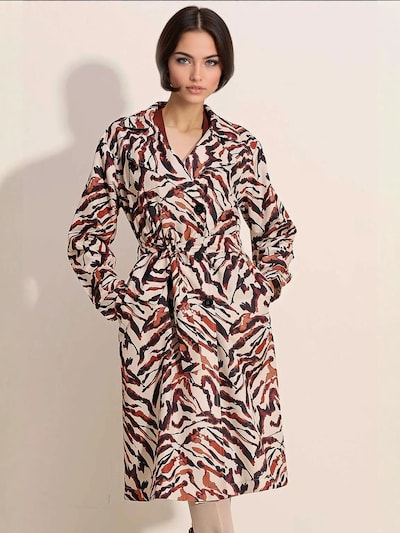 Cappotto di mezza stagione Bigdart di colore beige / marrone / nero, Visualizzazione prodotti