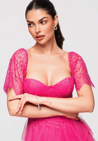 Ombre Cocktailkleid in Pink