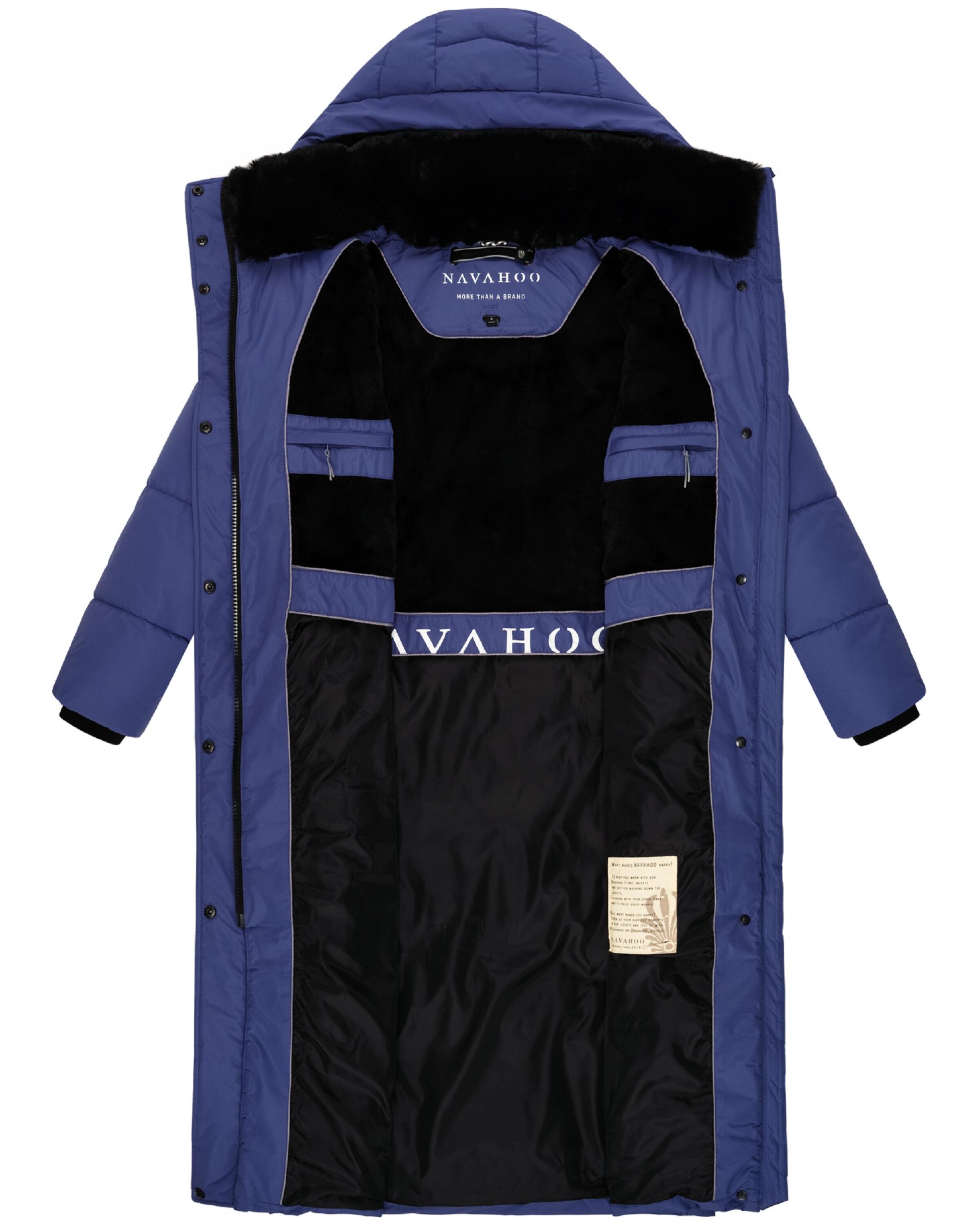 NAVAHOO Zimný kabát 'Hingucker XIV' - Fialová
