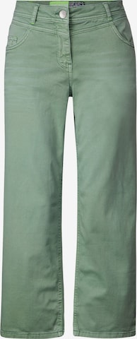 CECIL Loose fit Pants in Green: front