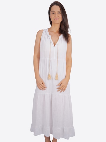 Robe d’été 'Viola' Seasons of April en blanc