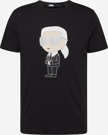 Karl Lagerfeld Shirt in Black: front