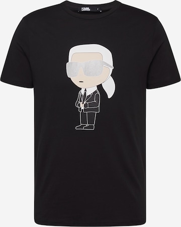 Karl Lagerfeld Shirt in Zwart: voorkant