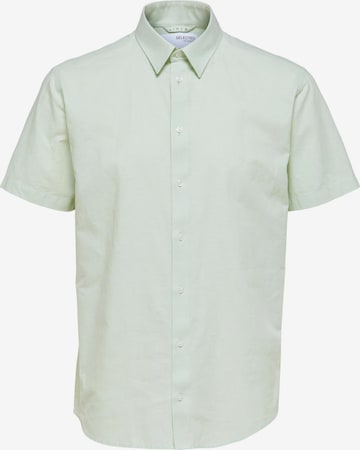 SELECTED HOMME Button Up Shirt in Grey: front