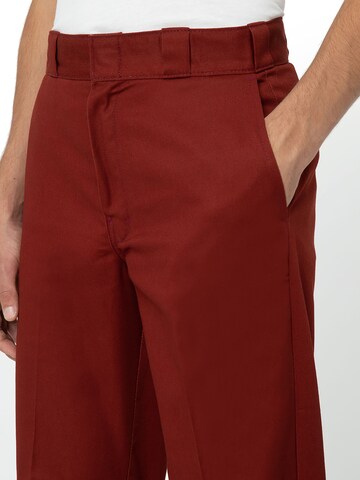 DICKIES Regular Trousers '874 WORK' in Red