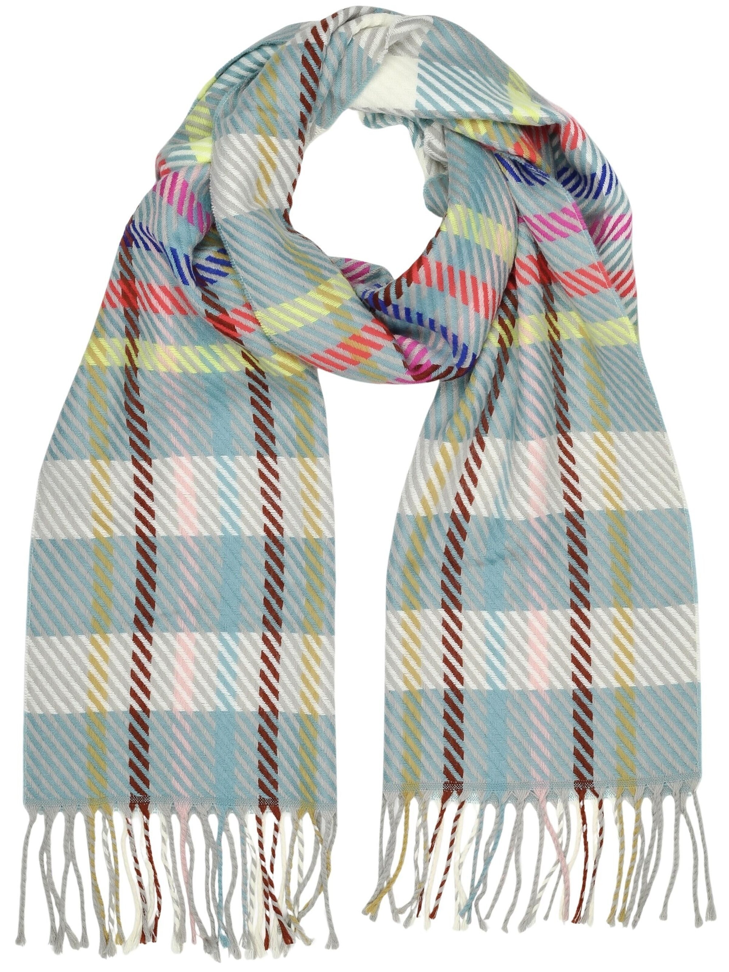 COLLEZIONE ALESSANDRO Scarf 'Bright' in Blue: front