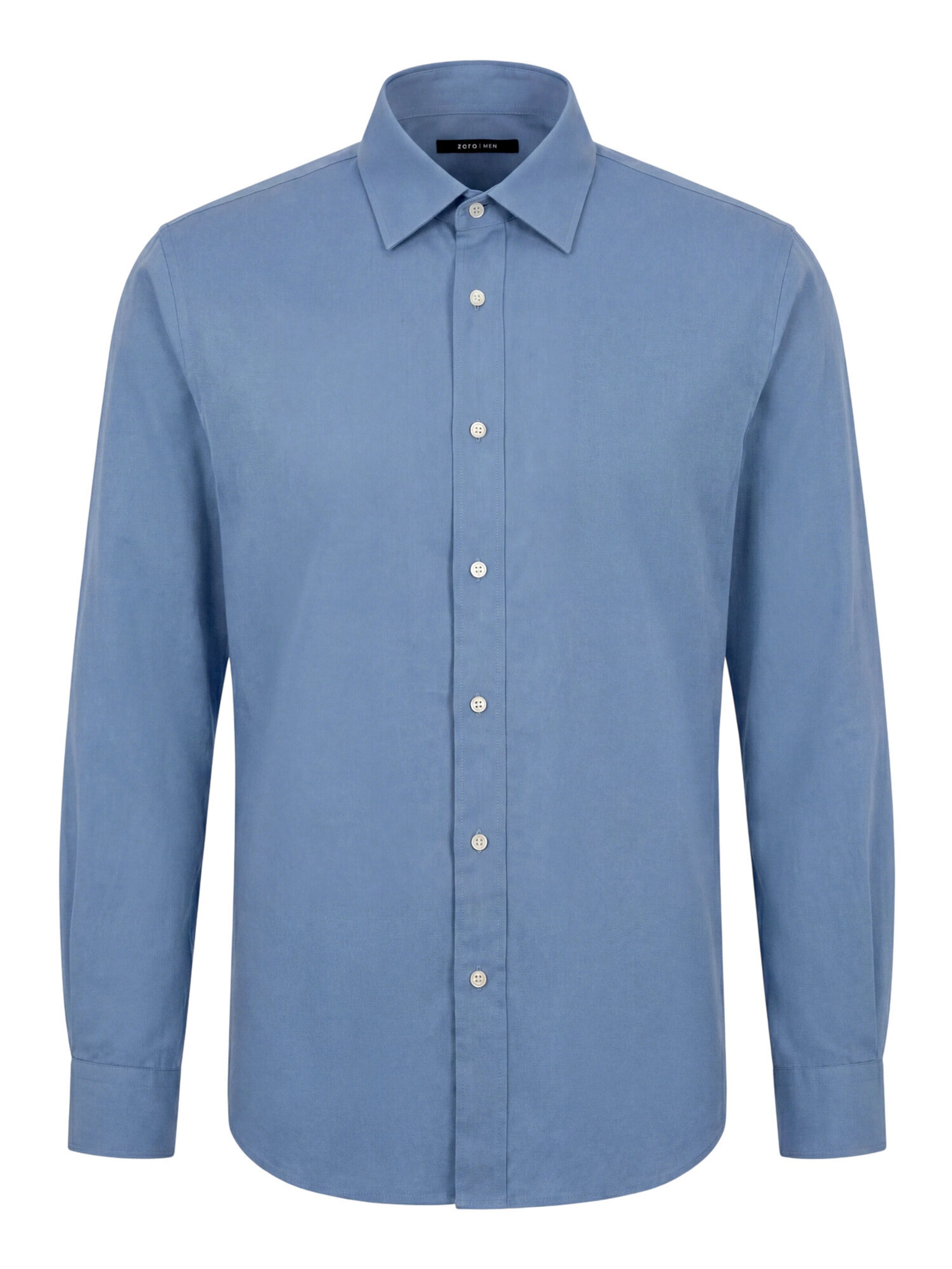 zero Regular fit Button Up Shirt in Blue: front