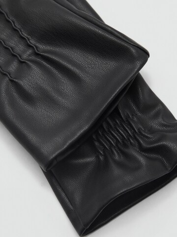 MANGO Vingerhandschoenen 'TELMA' in Zwart