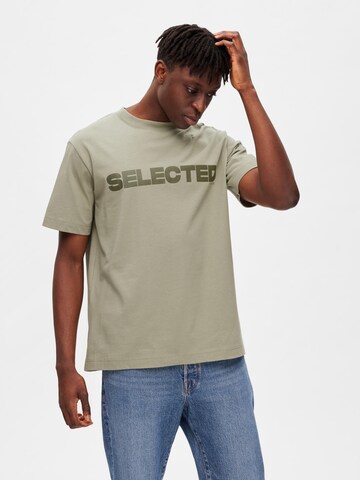 SELECTED HOMME T-Shirt 'Alvar' in Grau: predná strana