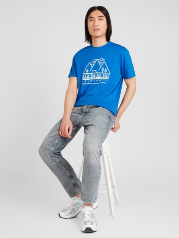 T-Shirt 'FABER' NAPAPIJRI en bleu