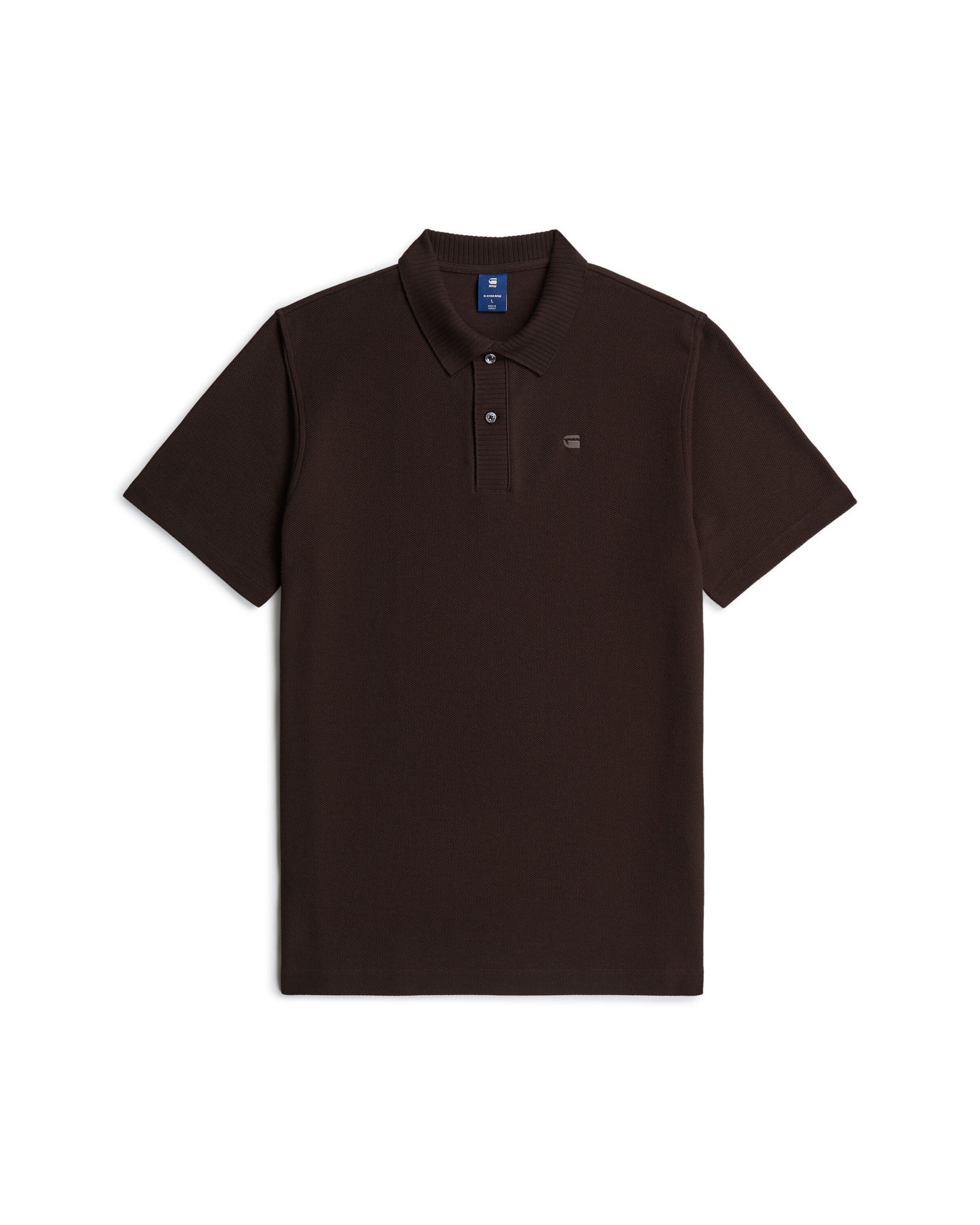 G-STAR Poloshirt in Braun: Vorderseite