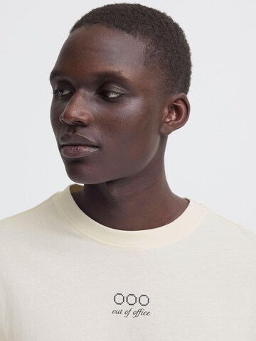 BLEND Shirt ' BHKyle Backprint ' in Beige