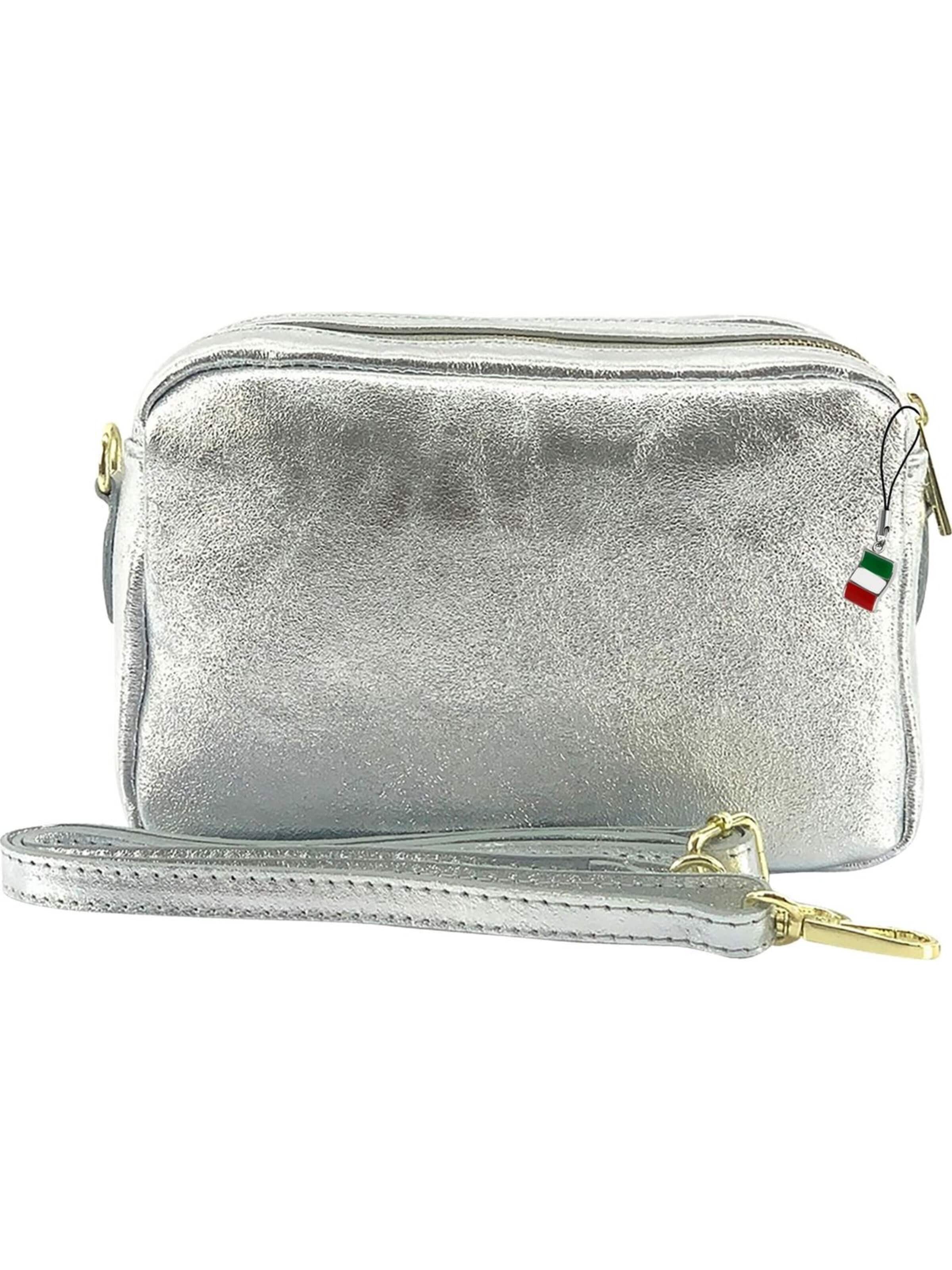 Florence Shoulder Bag in Silver: front
