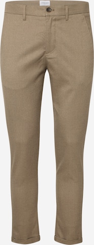 Lindbergh - Slimfit Pantalón chino en beige: frente