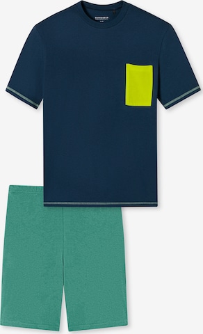 SCHIESSER Pajamas ' Teens Organic Cotton ' in Blue: front