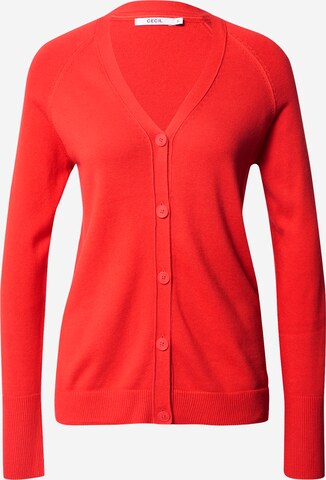 CECIL Knit cardigan in Red: front