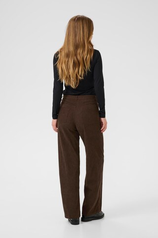 Regular Pantalon 'Vera' Kaffe en marron