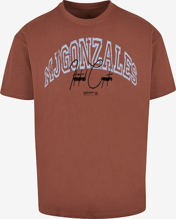 T-shirt oversize 'International x Heavy' MJ Gonzales en marron : devant