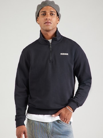 NAPAPIJRI - Sudadera en negro: frente