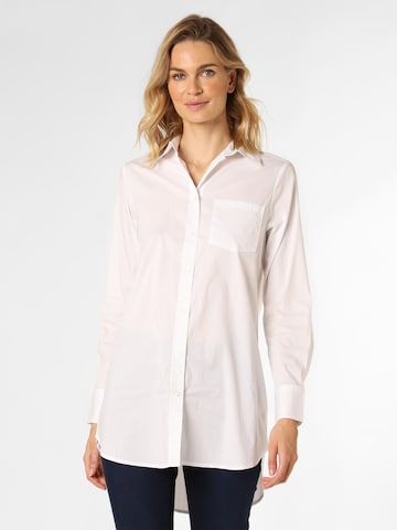 Marie Lund Blouse in Wit: voorkant