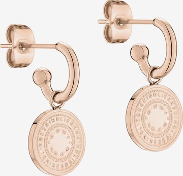 Boucles d'oreilles Liebeskind Berlin en or : devant