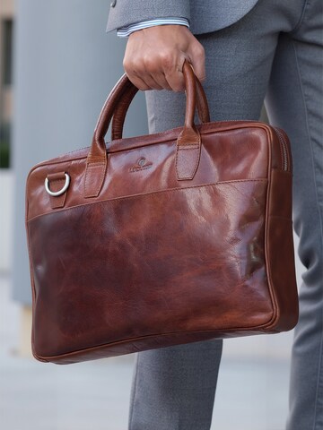 Lucleon Crossbody bag ' Montreal ' in Brown: front