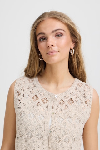 Chemisier 'NEKLA' ICHI en beige
