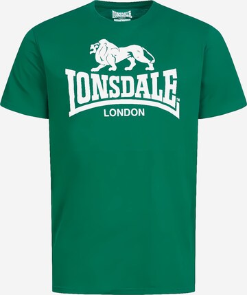 LONSDALE Shirt 'Logo' in Green: front