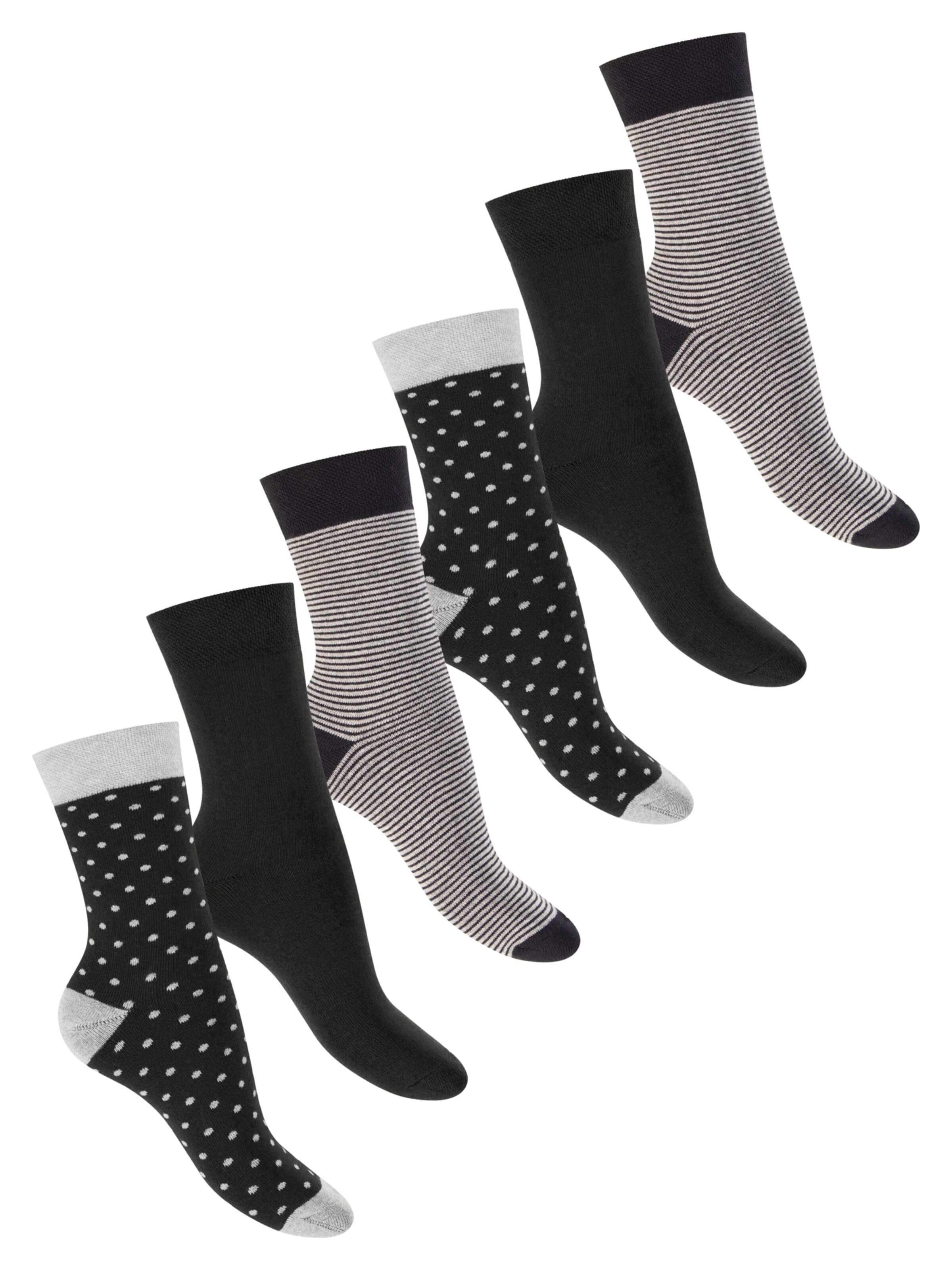 footstar Athletic Socks 'Winter Comfort' in Black: front