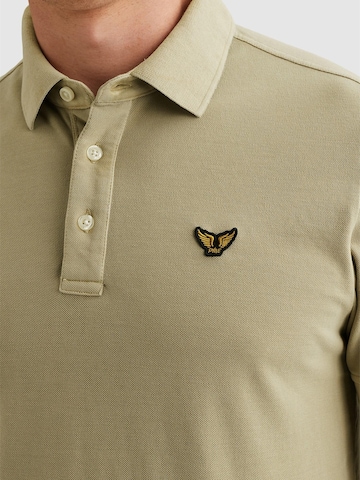 PME Legend T-shirt 'Polo shirt with garment-dye wash and tailwing logo' i grön