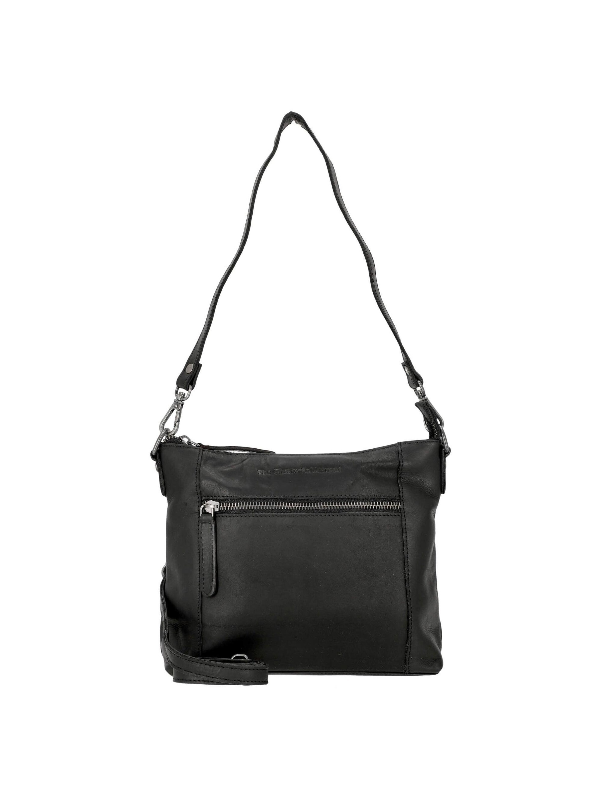 The Chesterfield Brand Schultertasche 'Faro'‌‌‌‌‌‌‌‌‌ in Schwarz: Vorderseite