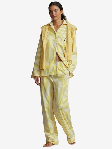 Polo Ralph Lauren Pyjama ' Madison PJ Set - Shirting Stripes ' in Gelb: predná strana