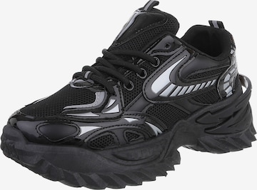 Ital-Design Sneaker in Schwarz: Vorderseite