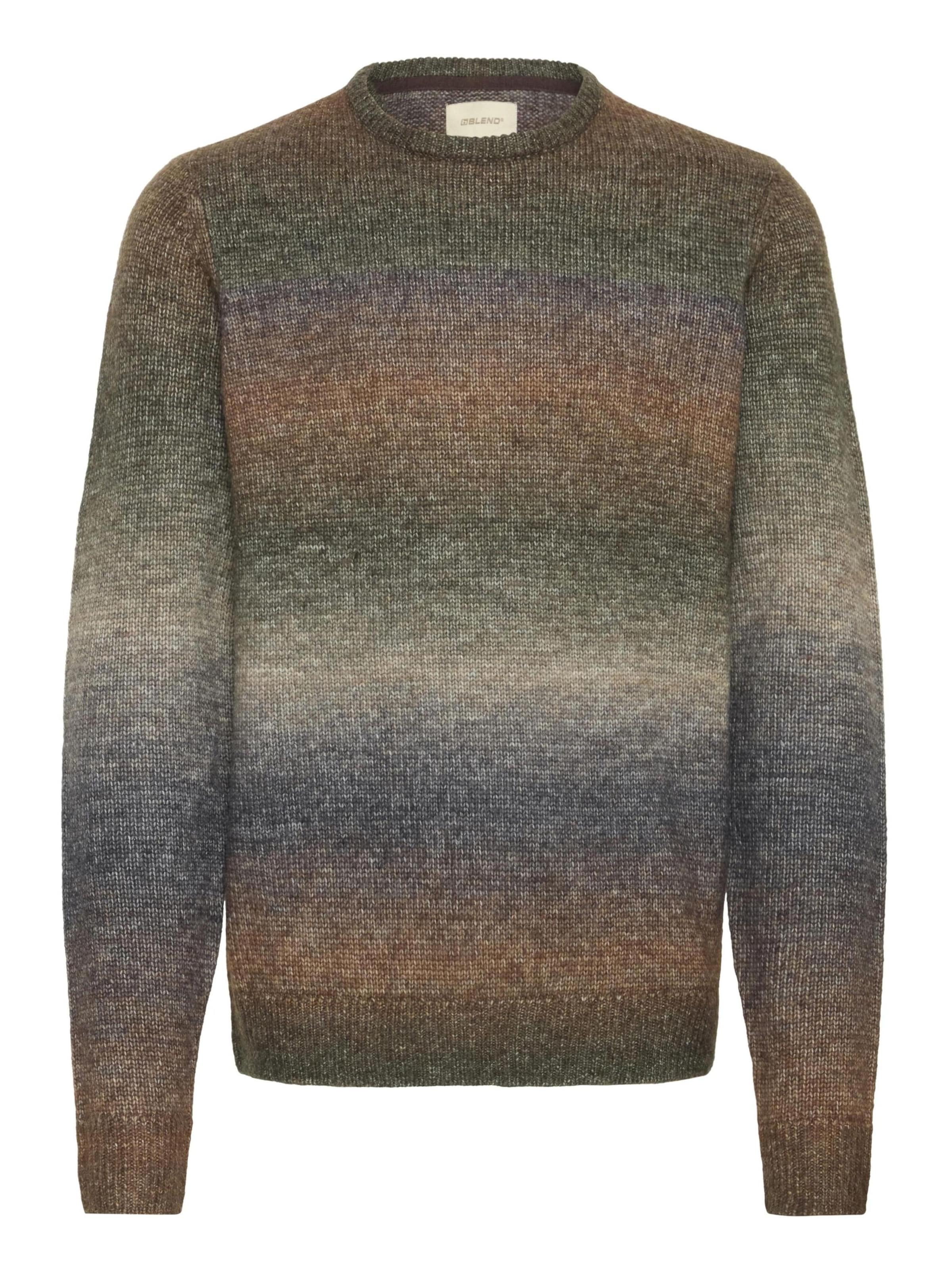 BLEND Strickpullover 'BHDANNIE' in Grün: Vorderseite