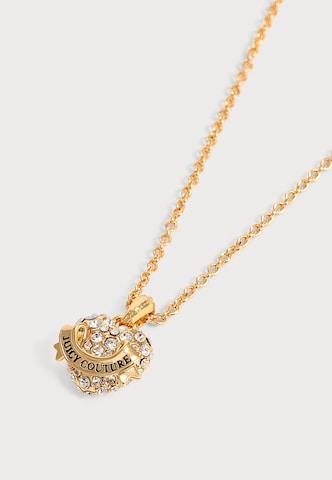 Juicy Couture Řetízek 'Crystal Heart Small Pendant' – zlatá