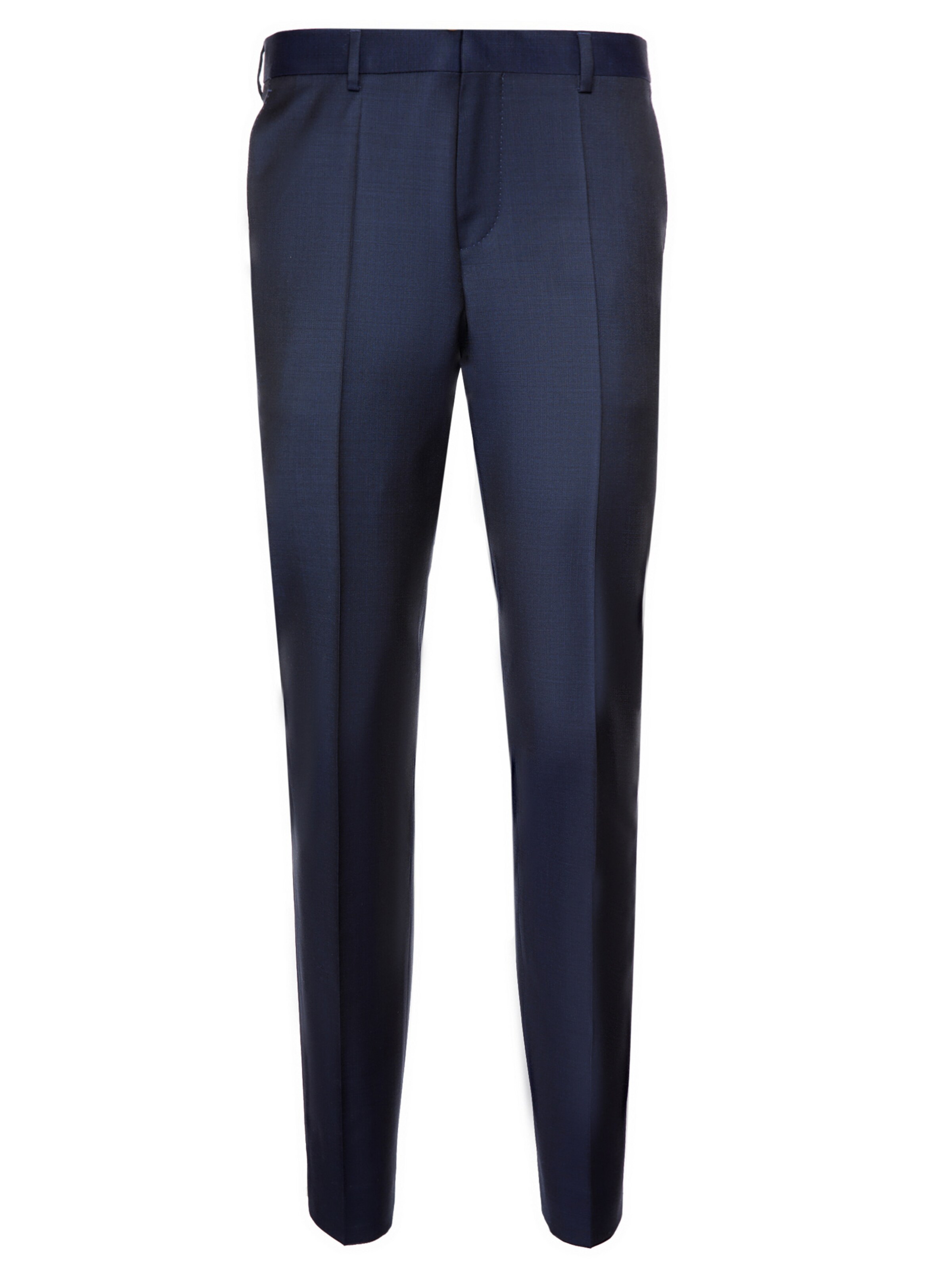 BOSS Slim fit Pleated Pants 'Genius5' in Blue: front