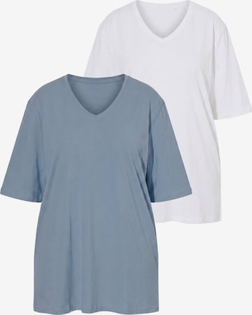 Ulla Popken Shirt in Blau: Vorderseite