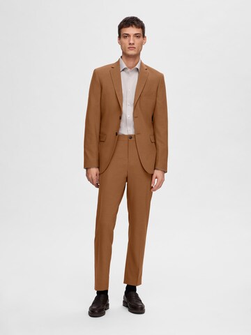 SELECTED HOMME Slim fit Suit Jacket 'Neil' in Brown