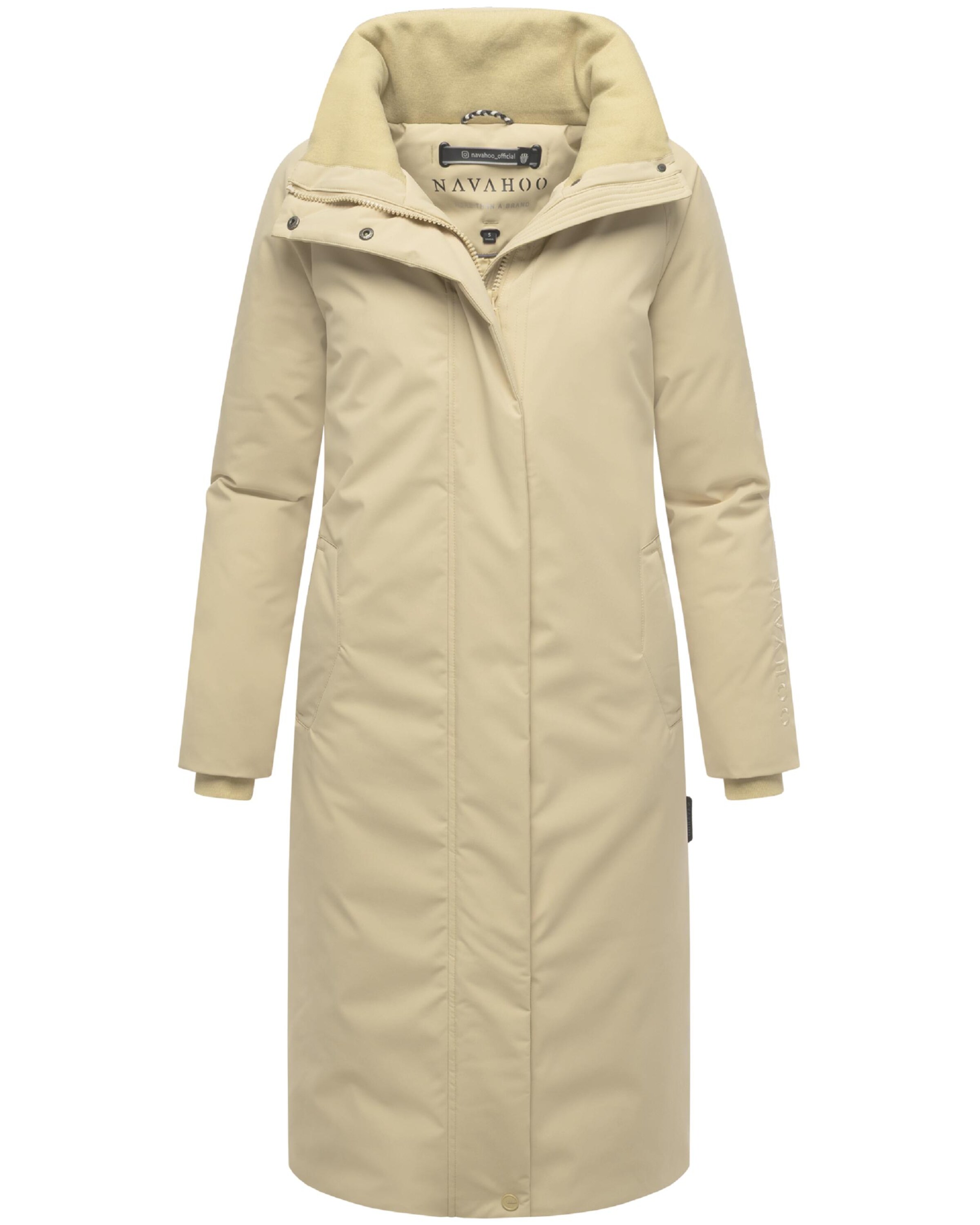 NAVAHOO Winter coat 'Traumblüte 14' in Beige