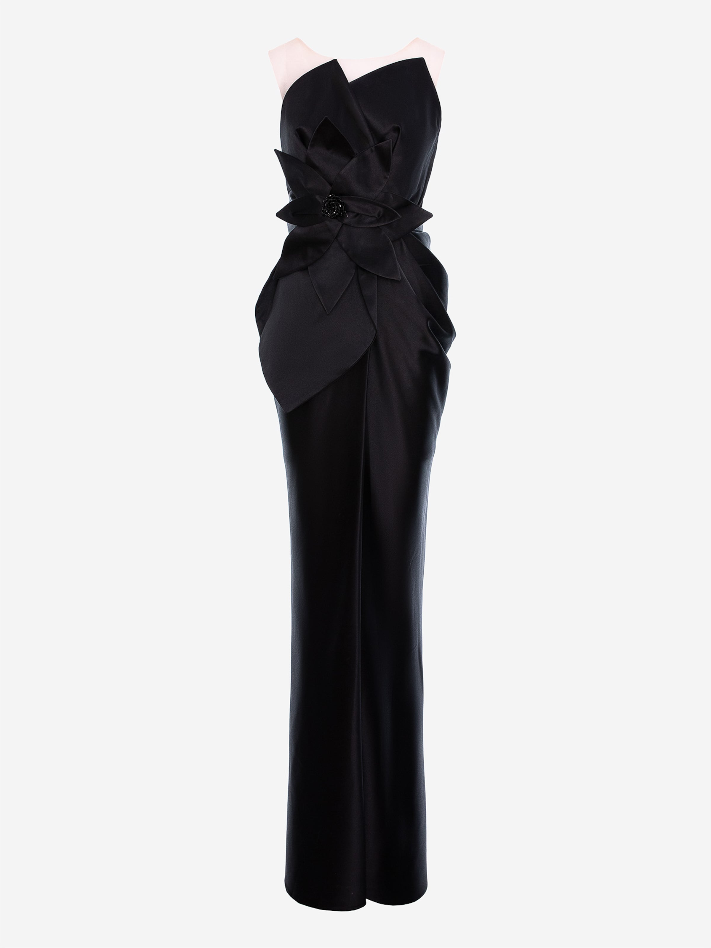 Robe de soirée acob a porter en noir : devant