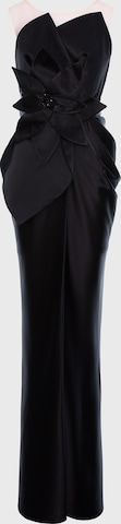 Robe de soirée acob a porter en noir : devant