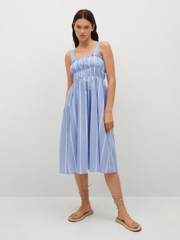 MANGO Summer Dress 'Vestido' in Blue