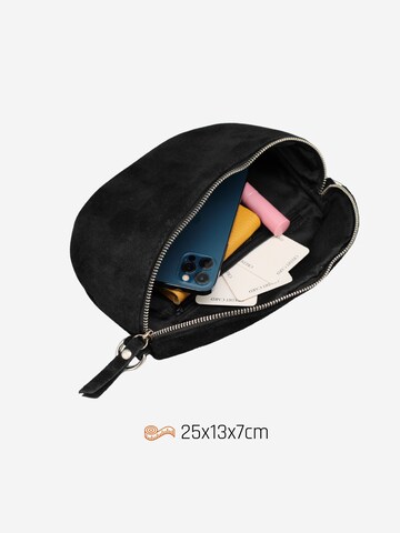 Adel Bags Gürteltasche 'Suede' in Schwarz
